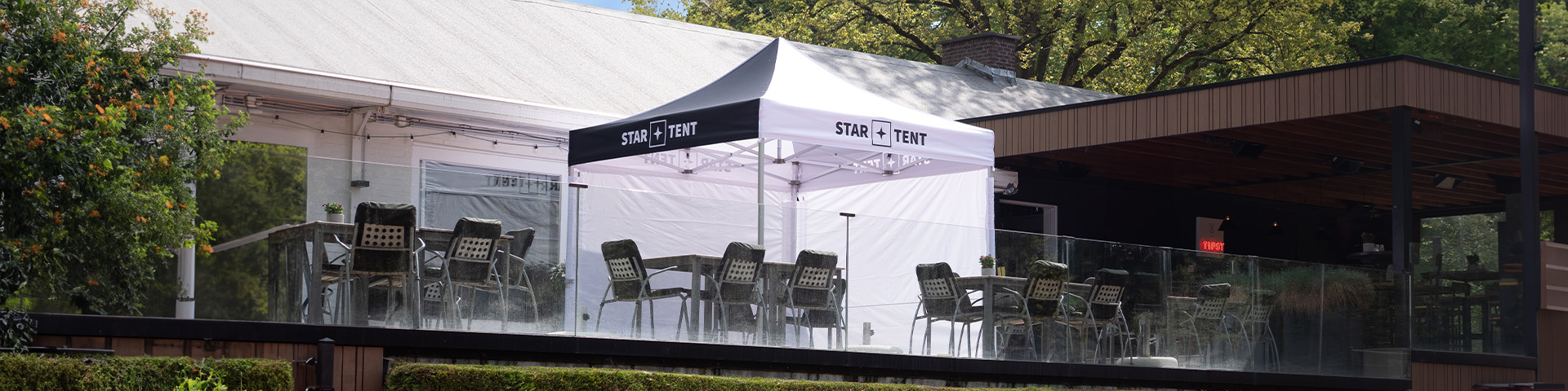 VISIX startent foldable frame vouwtent header